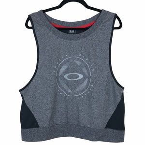 Oakley Women's Exhale Workout Pullover Jet Black Heather XL